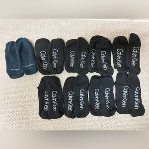 2/$30⚡️- SOCKS | Men’s Calvin Klein no show black socks, 9 pairs